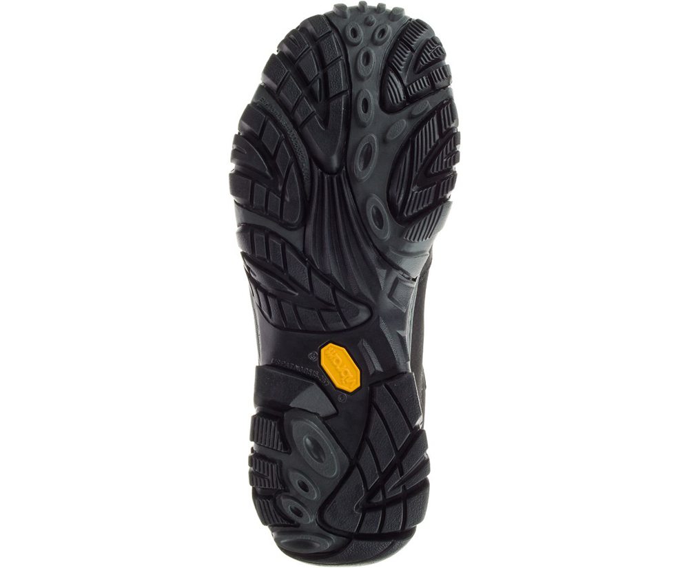 Kozaki Merrell Męskie Czarne - Moab Adventure Mid Waterproof - 375028-HAG